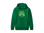Grüner Minecraft-Kapuzenpullover mit Creeper-Motiv