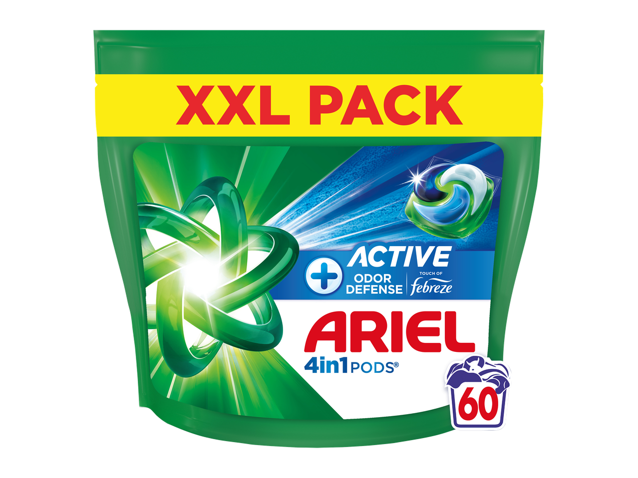 Ariel 4in1 PODS, Lessive Liquide en Capsules 90 Lavages, Technologie