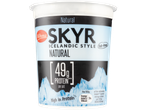 Milbona Skyr Icelandic Style Natural yogurt with 49g protein per pot.