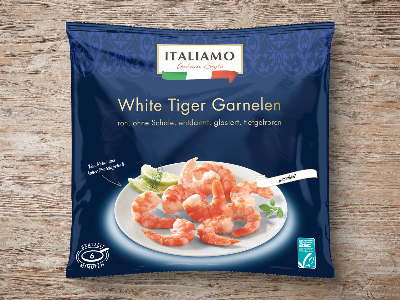 Tiger Italiamo White Garnelen ASC