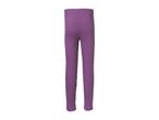 Purple ribbed leggings for children, shown from the back.