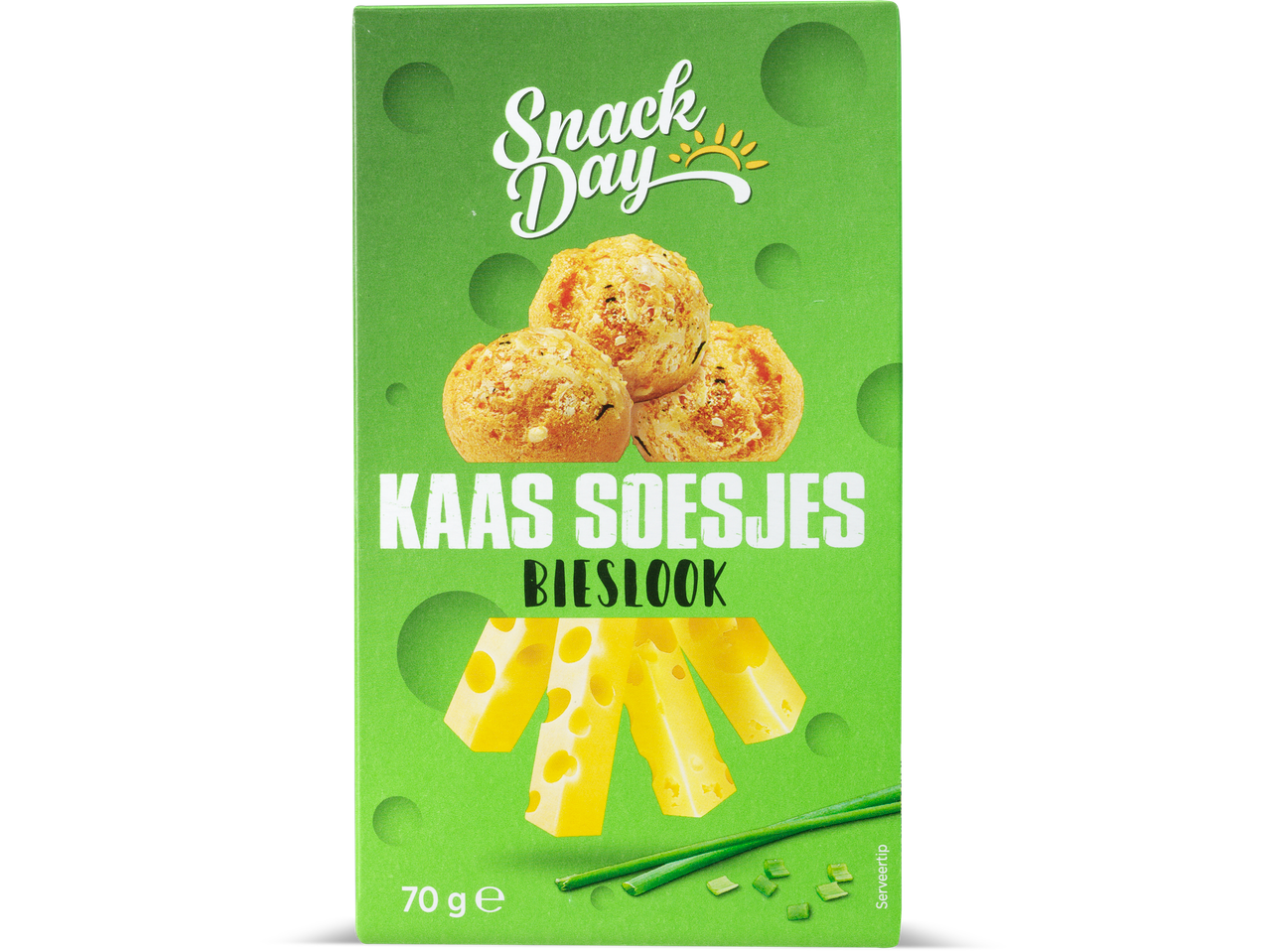 Snack Day kaas soesjes en kaasschijfjes.