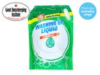 W5 original washing up liquid, resealable pouch, Good Housekeeping Institute approved 2024.