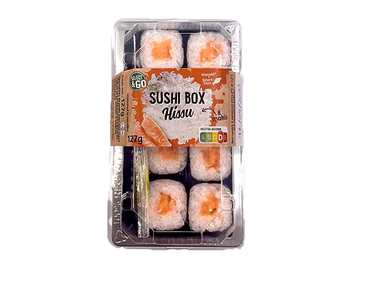 Boîte de sushi Hisu au saumon Select & Go.
