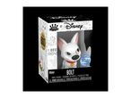 A collectible figure of a white dog with a red collar in a display box.