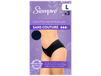 Culottes menstruelles sans couture, taille L, par lot de 3, offrant protection et confort.