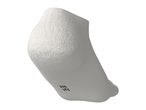A single white ankle sock with the size 35-38 printed on the sole, viewed from the side.