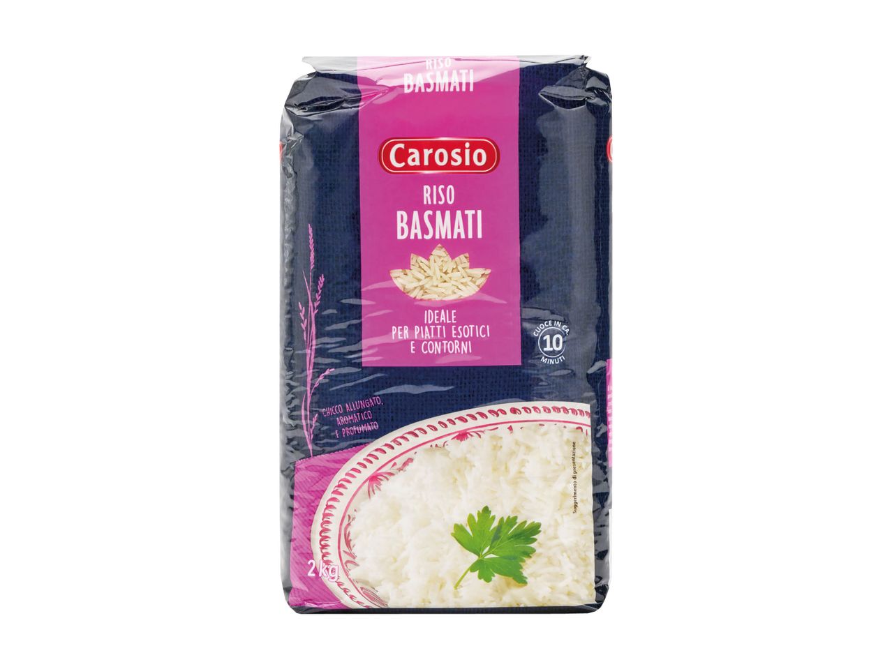 Confezione di riso Carnaroli per risotto.