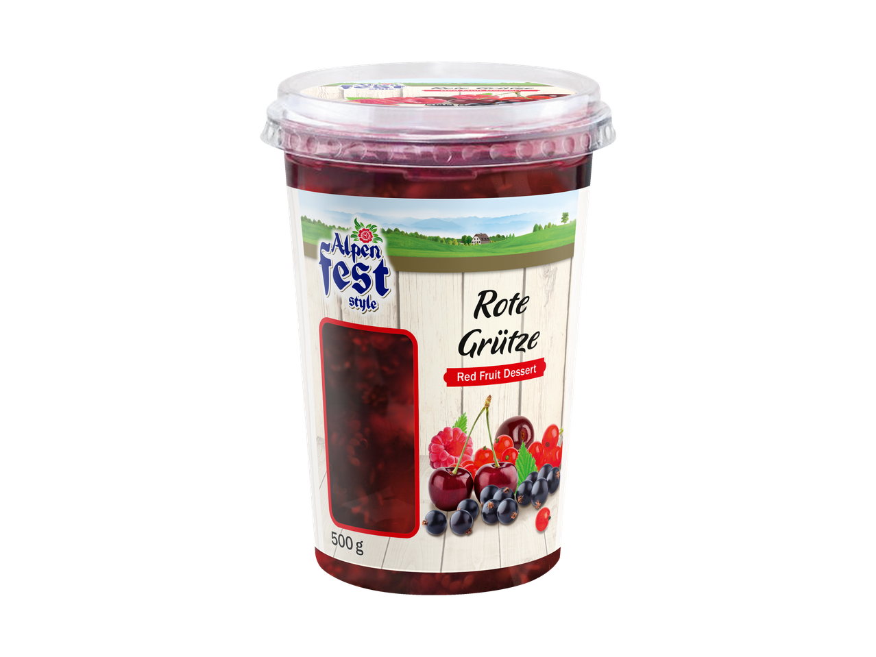 Alpen Fest style rood fruit dessert 500g