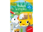 Książka z obrazkami do łączenia kropek: samochody i autobusy dla dzieci od 6 lat, z naklejkami.