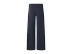 Women's dark blue wide-leg trousers with an elasticated waistband