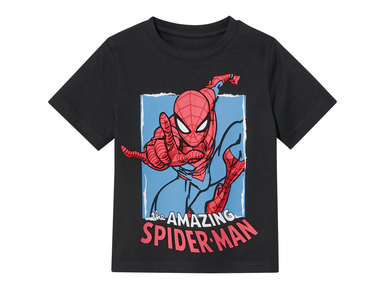 Μαύρο παιδικό t-shirt με Spiderman.