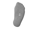 Grey footie sock with '43-46' size marking on the sole.