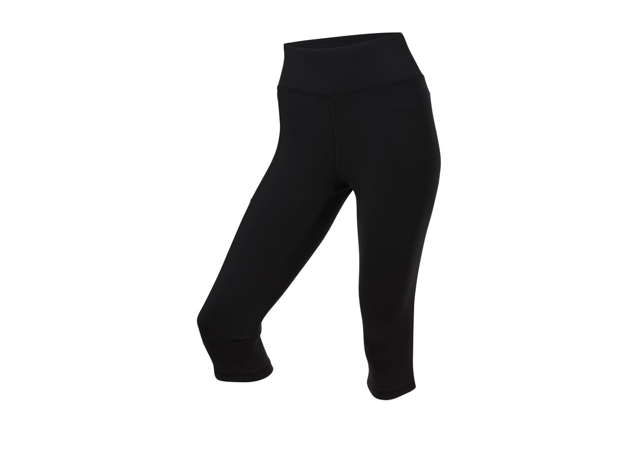 Black cropped sport leggings.