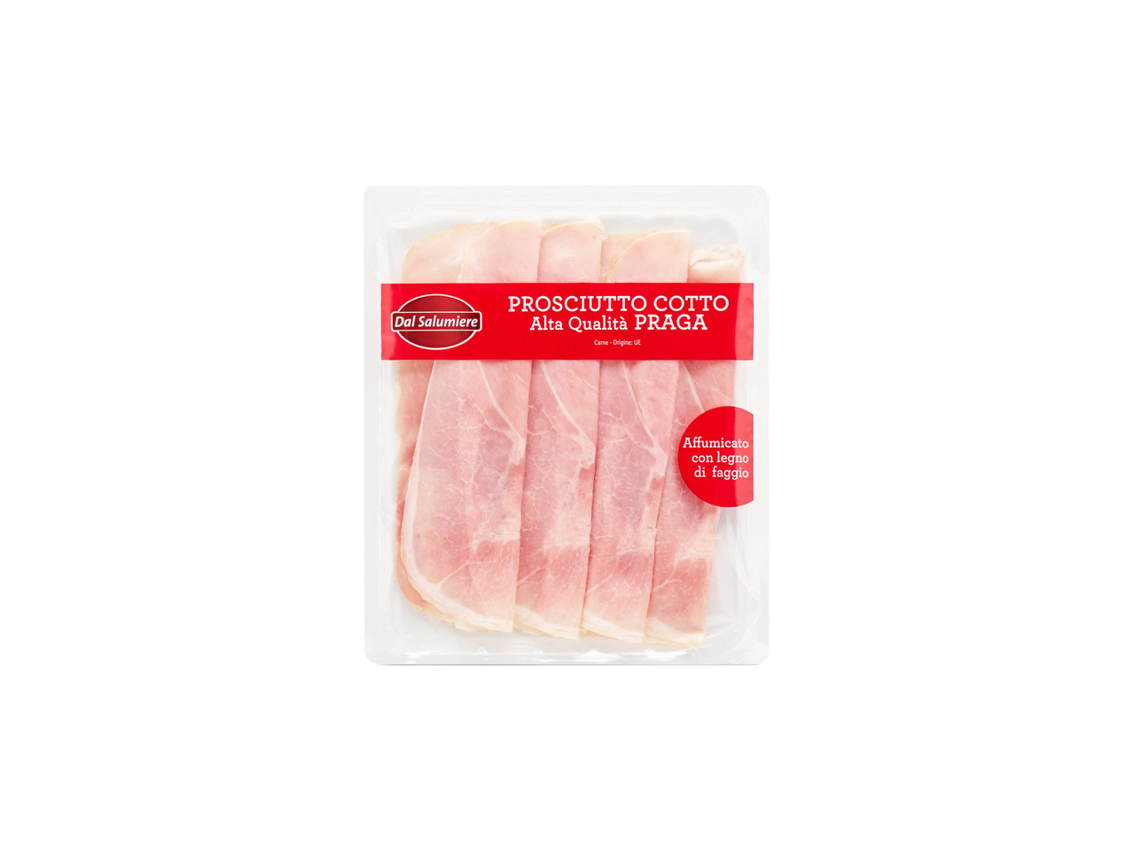 Confezione di prosciutto cotto affumicato 