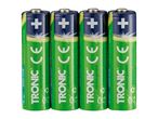 Four green and blue rechargeable batteries with a plus sign and text indicating 2500mAh energy.