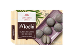 Sorvete Mochi Vitasia com gergelim preto, estilo japonês, 6 porções.
