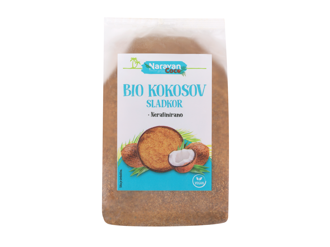 Narayan Coco Bio kokosov sladkor, nerafiniran, vegan