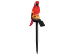 Livarno Decorative Solar Light featuring a red parrot perched on a glowing base.