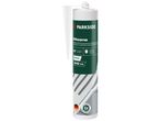 A tube of Parkside Silicone sealant in white, 310 ml, for indoor and outdoor use, with anti-mold protection.