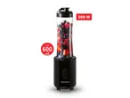 SilverCrest mikser za smoothie od 300 W s posudom od cca 600 ml, punjen smrznutim bobičastim voćem.