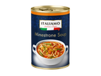 Супа минестроне Italiamo в консерва с италиански флаг и купа супа