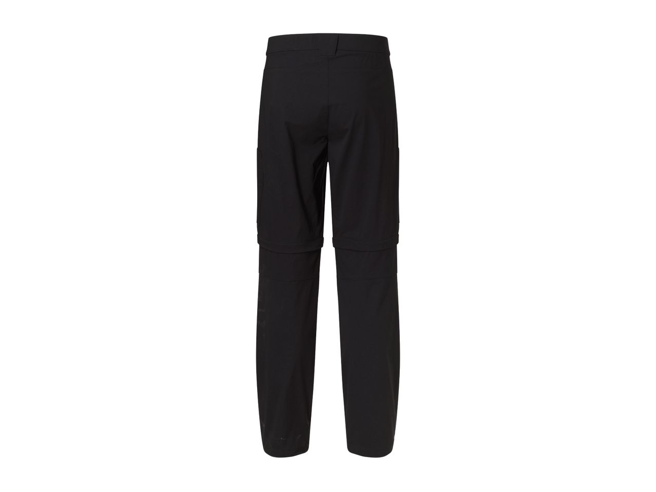 Black zip-off hiking pants.