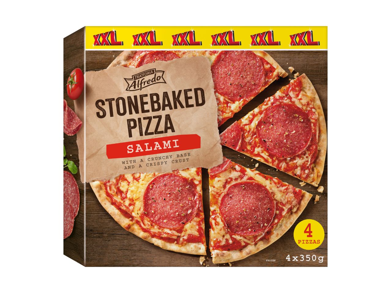 Tesco Stonebaked Salami Pizza