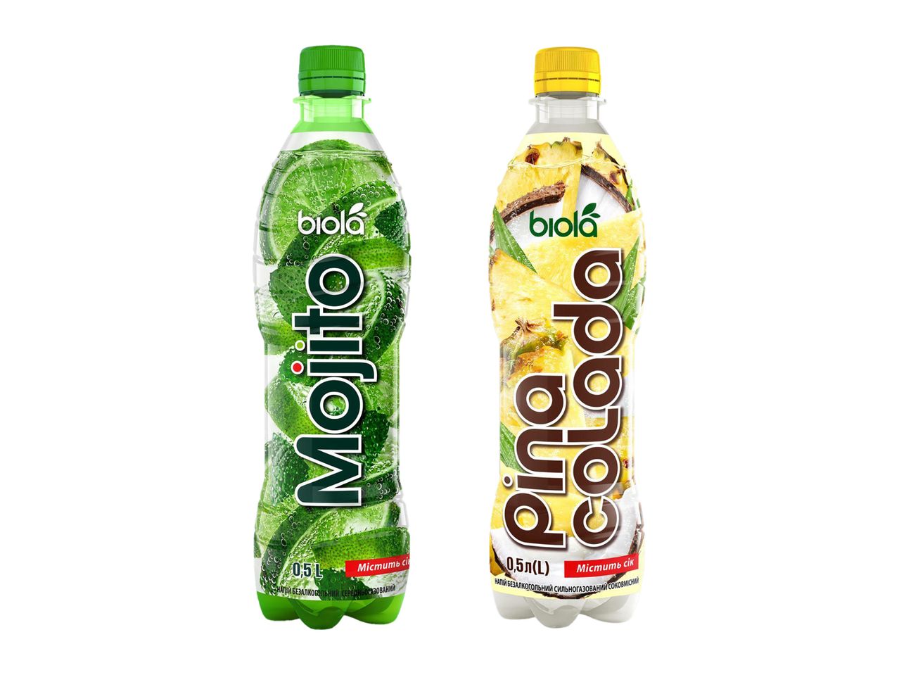 Băuturi răcoritoare: Mojito și Piña Colada.