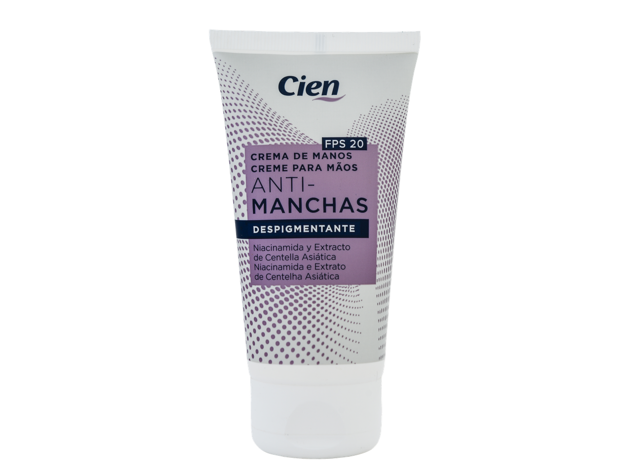 Creme de Mãos Anti-Manchas Cien com FPS 20, Niacinamida e Extrato de Centelha Asiática.