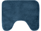 Covoraș de baie LIVARNO albastru închis cu decupaj pentru toaletă.