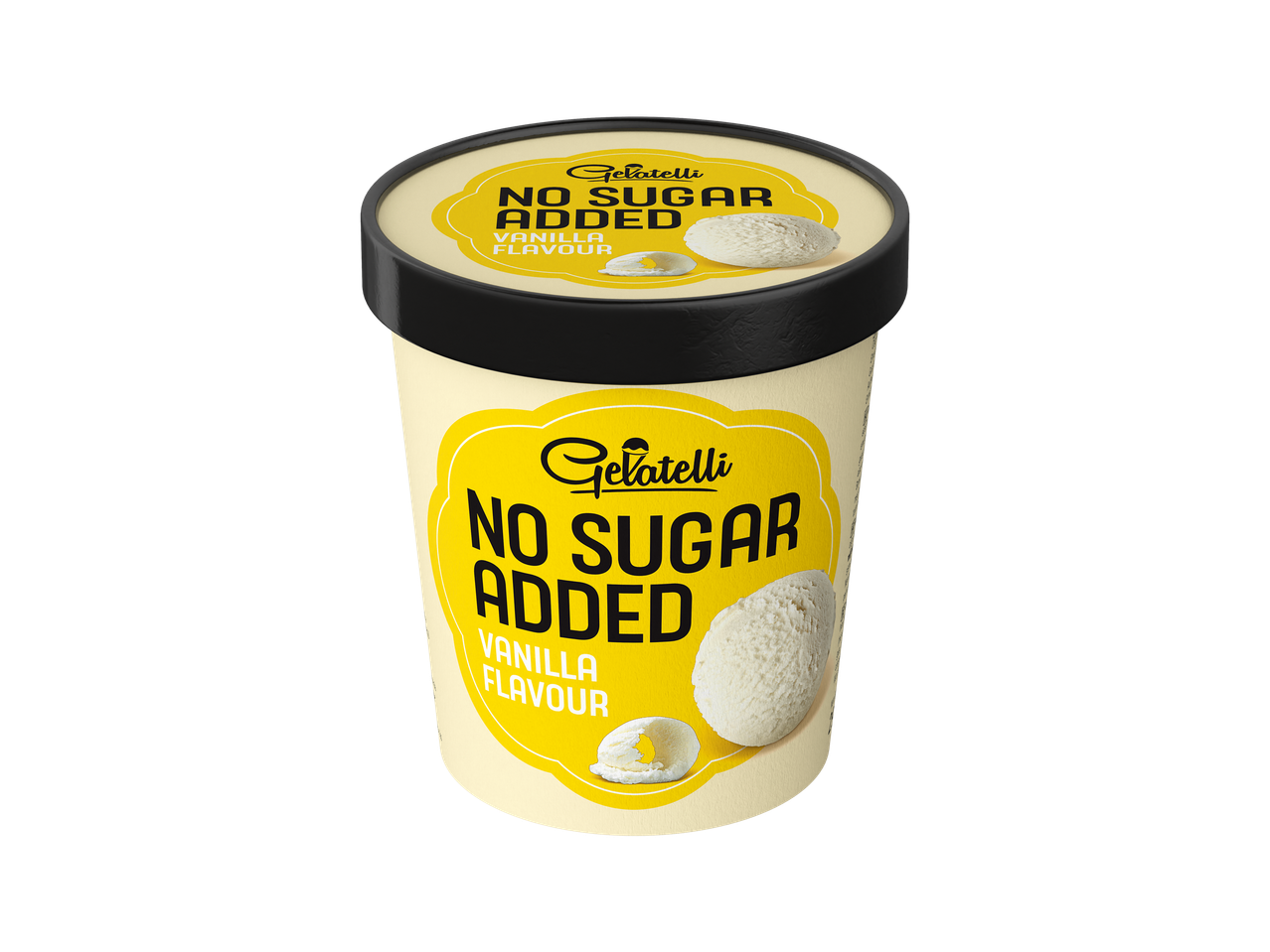 Gelatelli vanília fagylalt, cukor nélkül.