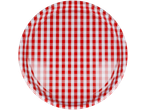 Ajudante de grelhador redondo xadrez vermelho e branco, JES COLLECTION
