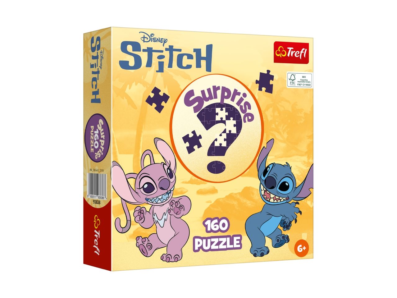 Disney Stitch 100-delt puslespil i en æske.