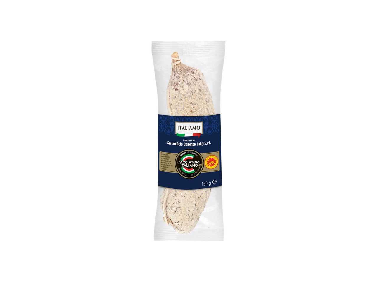 A package of Salami Cacciatore PDO