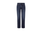 Dunkelblaue Jeans.