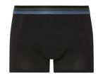 Black men's boxer briefs with a contrasting waistband.