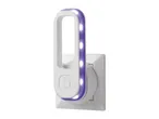 Plug-in LED night light with purple light strip