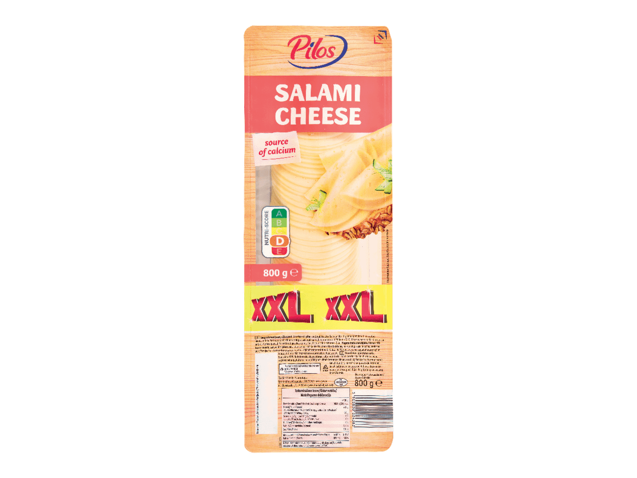 Salami juustuviilud, kaltsiumiallikas, 800 g, XXL pakend