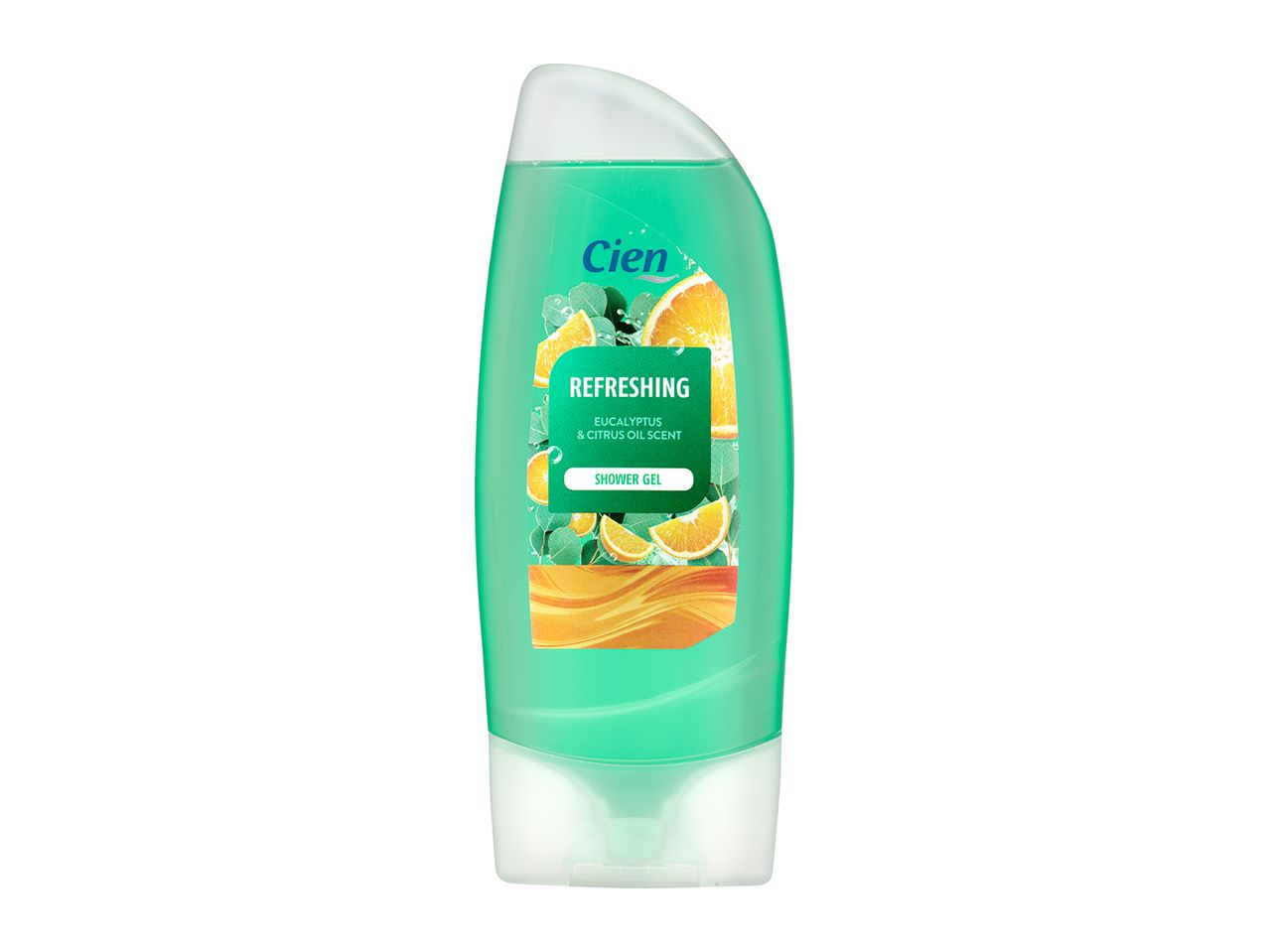 Cien refreshing shower gel, eucalyptus & citrus scent.