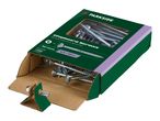 Open box of chipboard screws with partial thread and countersunk head, 5.0 x 60mm, 40 pieces, including a PZ2 bit.