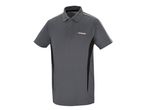 Polo Parkside Performance grigio scuro con dettagli bianchi e neri.