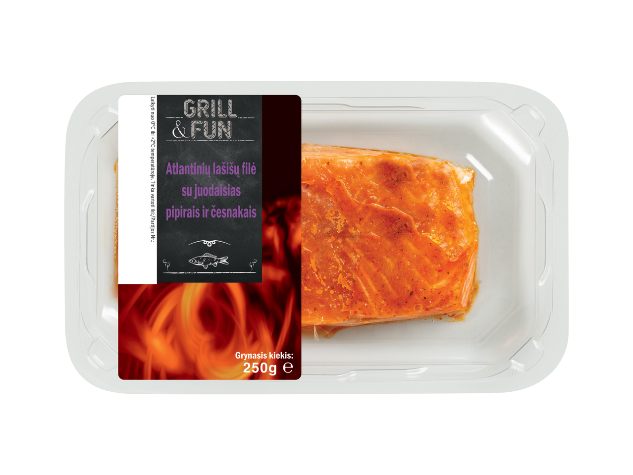 Grill & Fun: Marinuoti Atlanto lašišos filė (250g).