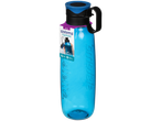 Sistema Hydrate 850ml blue water bottle with a black and blue lid and handle.