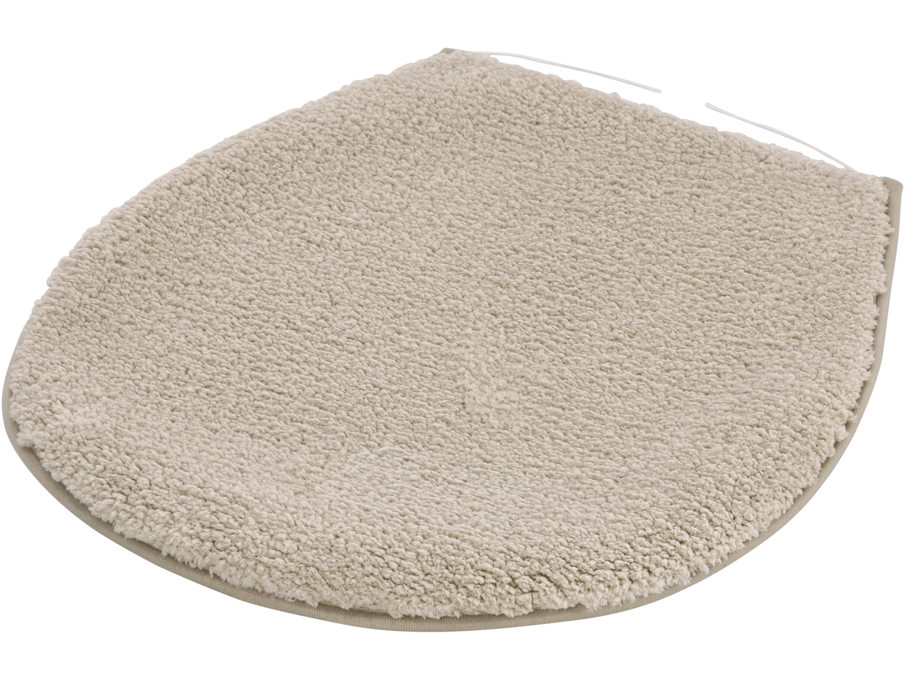 Σετ χαλάκια μπάνιου Livarno: Μπεζ χαλάκι τουαλέτας με χνουδωτή υφή