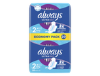 Paquet économique de 20 serviettes hygiéniques ultra fines, taille 2 longues avec ailettes, offrant 3x protection.