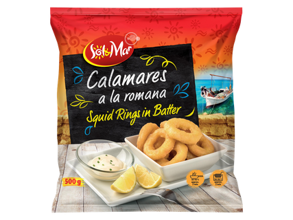 Tintahalkarikák panírban