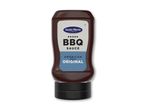 BBQ-sauce i amerikansk stil med teksten 'American Style Original' på etiketten.