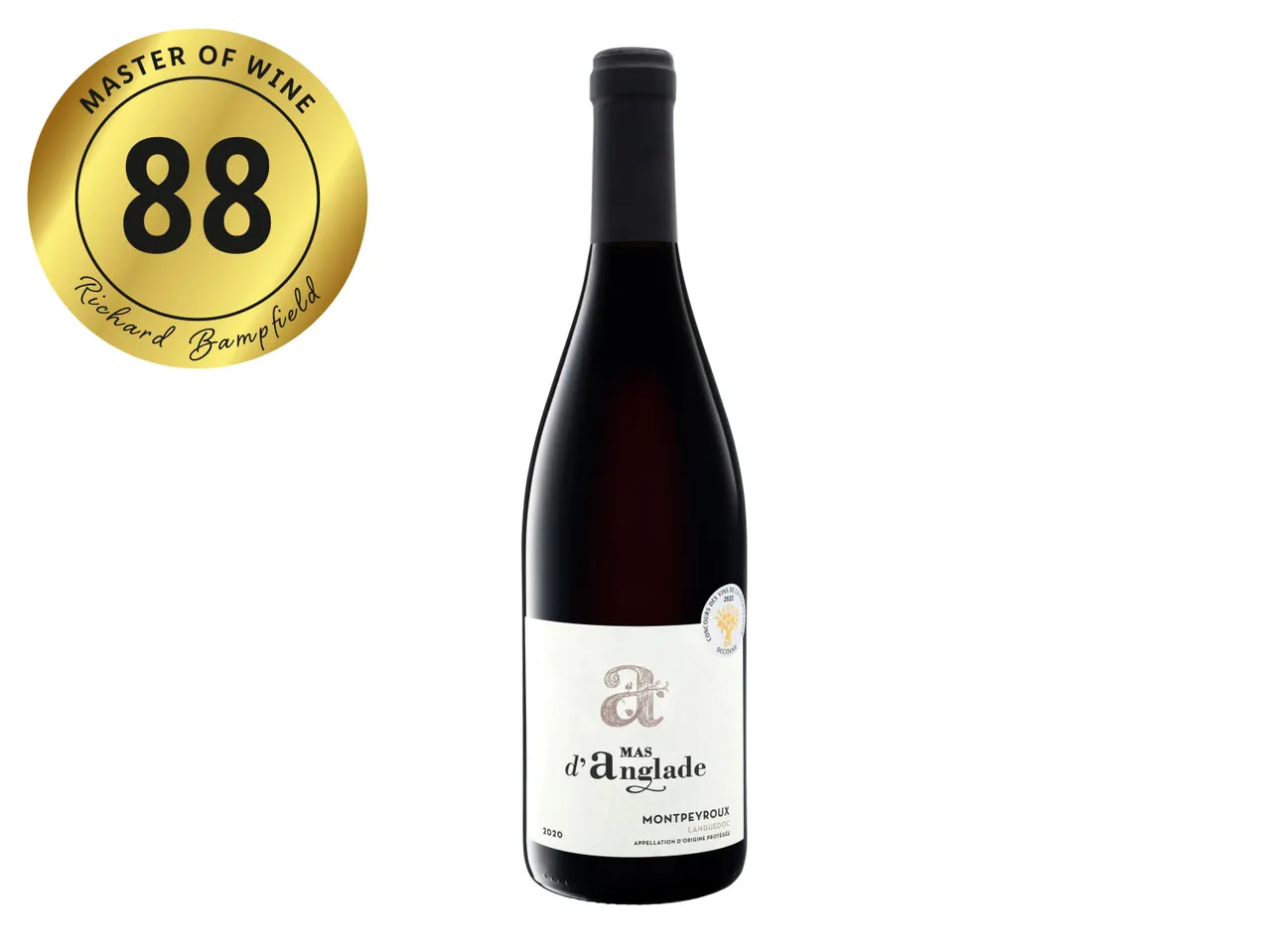 A bottle of A to Z Wineworks Pinot Noir, rated 88 points.