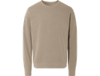 Beige långärmad tröja med rund halsringning.